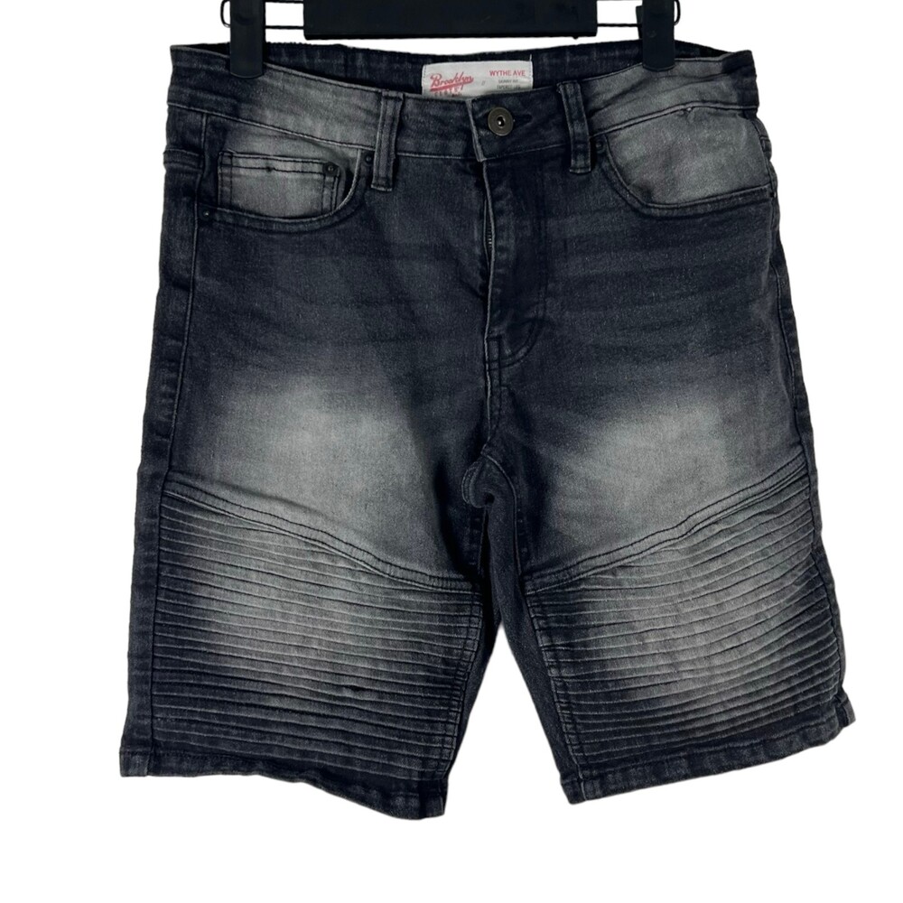 Brooklyn Clothing Wythe Ave Skinny Fit Tapered Leg Jean Shorts Men's Size 30